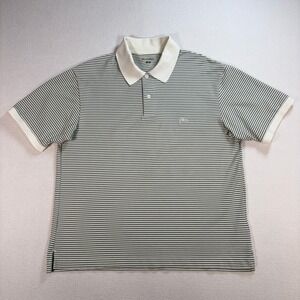 Uniqlo JW Anderson Dry Pique Polo Shirt Men's M Green Stripe Logo *STAIN* 477678